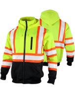 Hi Vis Safety Hoodie Sweatshirt, ANSI Class 3 
